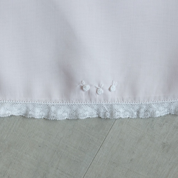 Pink Heirloom Dress with Slip Vintage Style Feltman Brothers Lace Inlay NWT - Picture 6 of 6